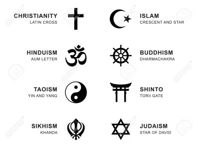Simbolismos religiosos en diferentes creencias