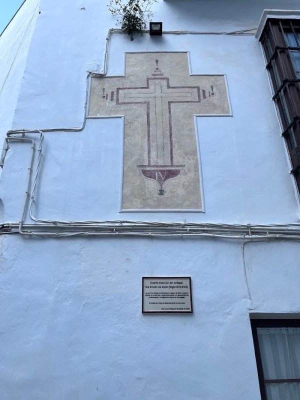 Cuarta estación del antiguo Vía Crucis de Vejer